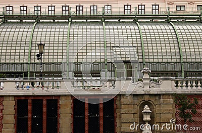 Palmenhaus Burggarten park Vienna Stock Photo