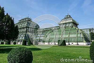 Palmenhaus schonbrunn palace garden Editorial Stock Photo