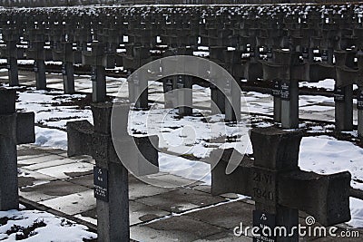 Palmiry cementary a place of Nazi German mass executions Editorial Stock Photo