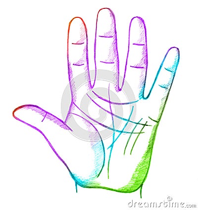 Palmistry, fortune telling Stock Photo