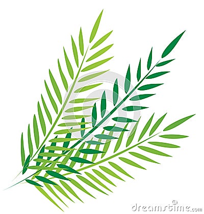 Palms in good friday Vector Illustration