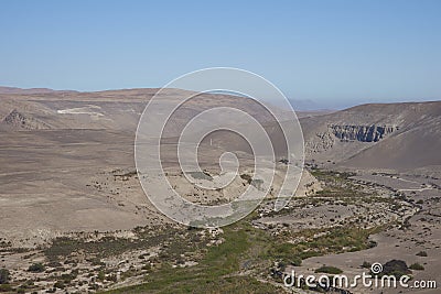 Pan American Highway in Northern Chile Stock Photo