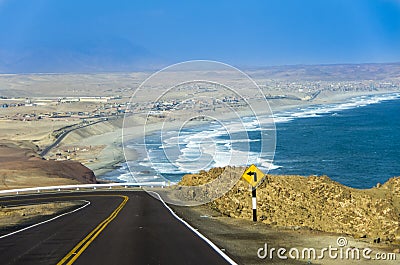 Pan-American Highway, Peru Stock Photo