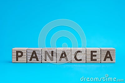 Panacea inscription Stock Photo