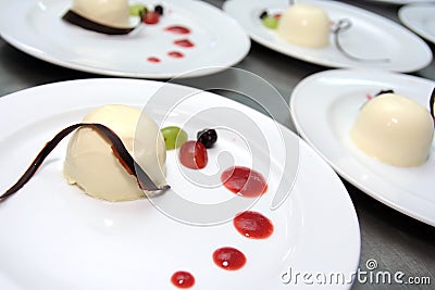Panacota dessert Stock Photo