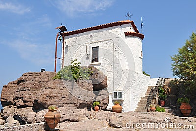 Panagia Gorgona church Lesbos,Greece Stock Photo