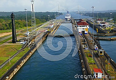 Panama Canal Editorial Stock Photo