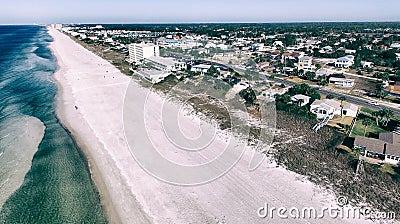 Panama City Beach aerial view, Florida Stock Photo
