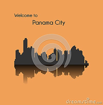 Panama City, Republic of Panama Vector Illustration