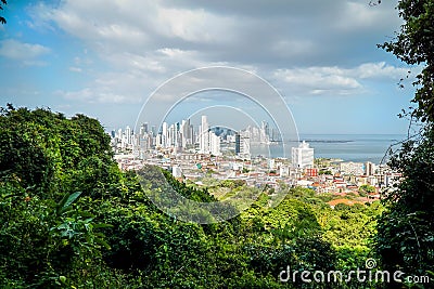 Panama City view Editorial Stock Photo