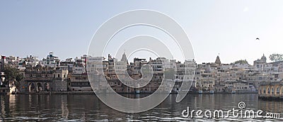 Panaromic view of Udaipur City Stock Photo