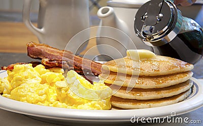 Pancake Breakfast Stock Photo