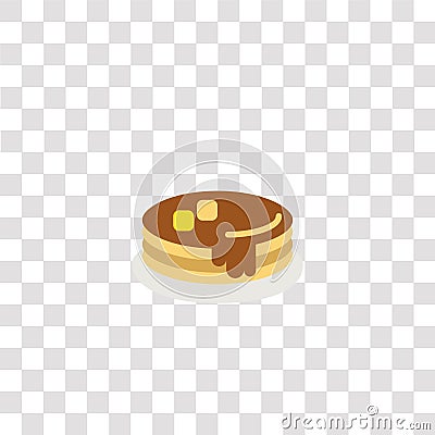 pancakes icon sign and symbol. pancakes color icon for website design and mobile app development. Simple Element from gastronomy Vector Illustration
