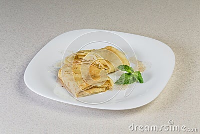 Pancakes with potatoes Stock Photo