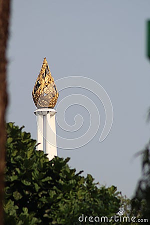 Pancasila Fire Monument Located in Taman Mini Indonesia Indah Jakarta. Editorial Stock Photo