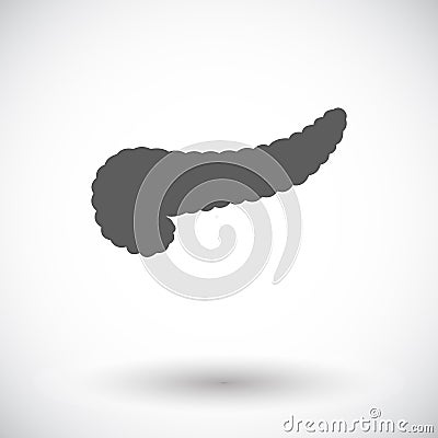 Pancreas icon. Vector Illustration