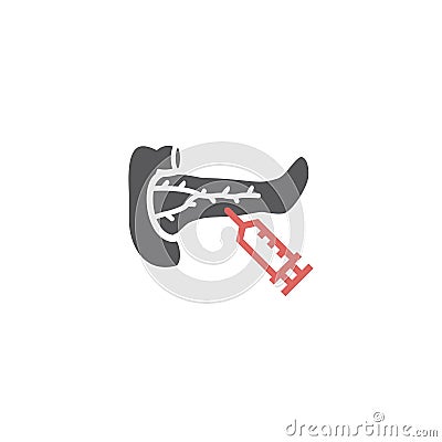 Pancreas icon Vector sign for web graphic Vector Illustration