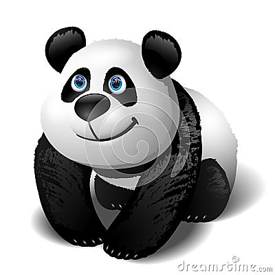 Panda baby Vector Illustration