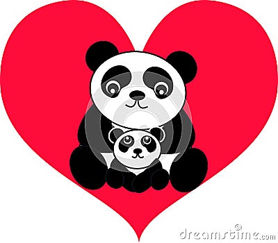 panda bear Vector Illustration