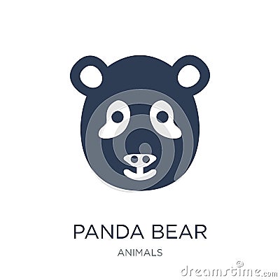 Panda bear icon. Trendy flat vector Panda bear icon on white background from animals collection Vector Illustration