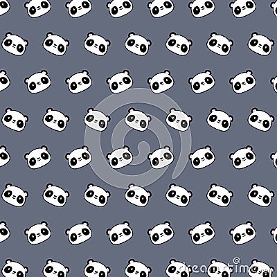 Panda - emoji pattern 19 Stock Photo