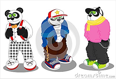 Panda lifestyle fashion Stock Photo