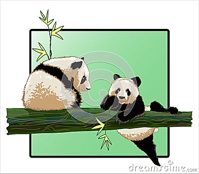 Panda Vector Illustration