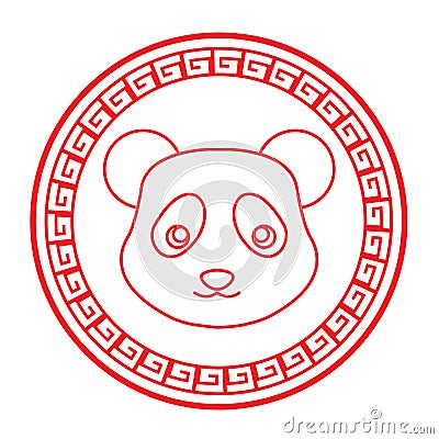 panda. Vector illustration decorative design Vector Illustration