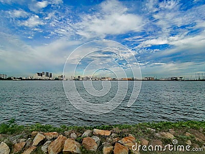 Pandan reservoir - landscape view Stock Photo