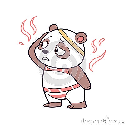 Pandas Joyful Inline Skating Experience Stock Photo