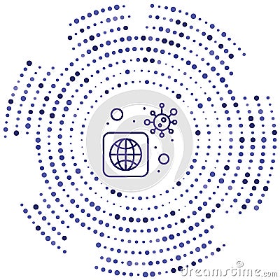 pandemia vector icon. pandemia editable stroke. pandemia linear symbol for use on web and mobile apps, logo, print media. Thin Vector Illustration