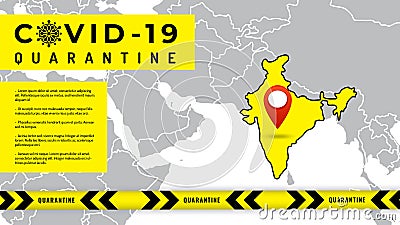 Pandemic stop Coronavirus outbreak covid-19 2019-nCoV quarantine Vector Illustration