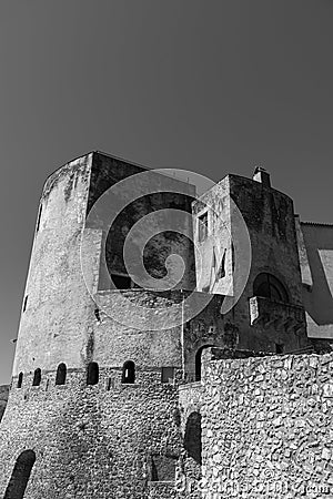 Venafro, Molise. The Pandone Castle Stock Photo