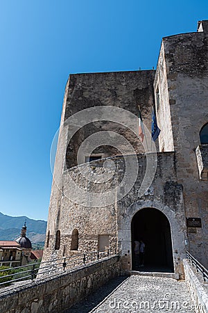 Venafro, Molise. The Pandone Castle Stock Photo