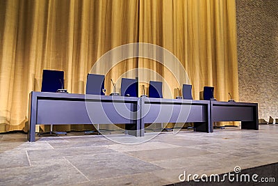 Panel desk Stock Photo