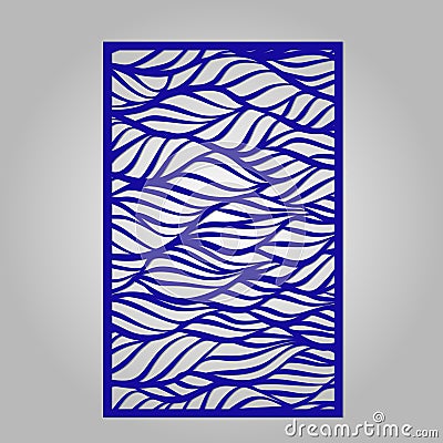 Panel for laser cutting. Stock Photo