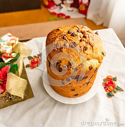 Panettone dessert Stock Photo