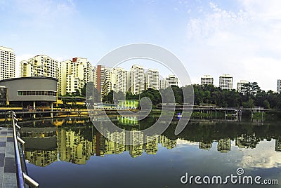 Pang Sua Pond in Bukit Panjang, Singapore Editorial Stock Photo