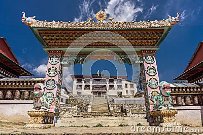 Pangboche to Namche Bazaar, Nepal Stock Photo