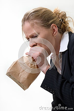 Panic attack Stock Photo