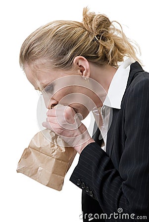 Panic attack Stock Photo