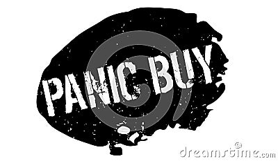 Panic Buy rubber stamp Vector Illustration
