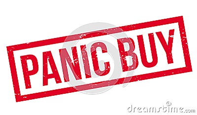 Panic Buy rubber stamp Vector Illustration