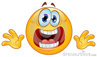 Panic emoticon Vector Illustration