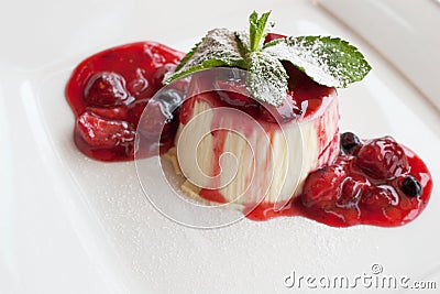 Panna cotta Stock Photo