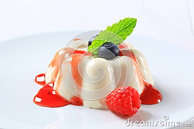 Panna cotta Stock Photo