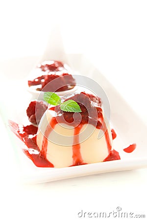 Panna cotta Stock Photo