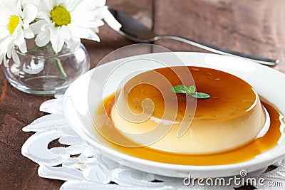 Panna cotta dessert Stock Photo