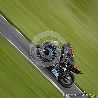 Racing Motorbike Editorial Stock Photo