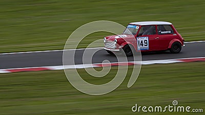 Red/White Racing Mini Editorial Stock Photo